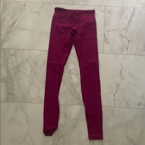 Hot pink yoga pants